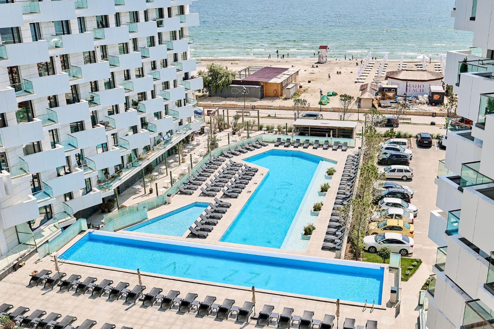 Aqua Vista Infinity Resort & Spa - Studio Lux - Piscina Infinity, Jacuzzi, Sauna, Gym - Privat Năvodari Екстериор снимка